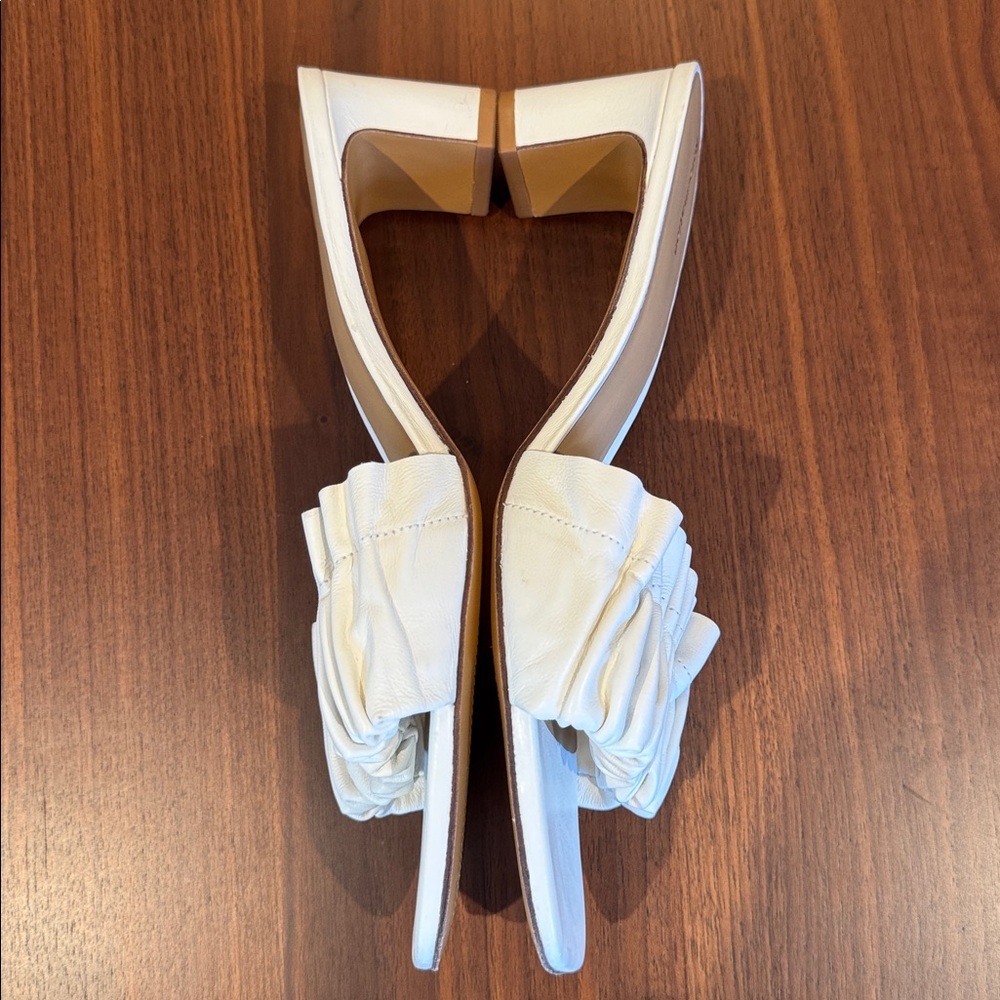 Reformation Shereen Ruched Block Heel Mule Size 9 - Picture 7 of 10